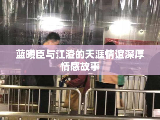 蓝曦臣与江澄的天涯情谊深厚情感故事