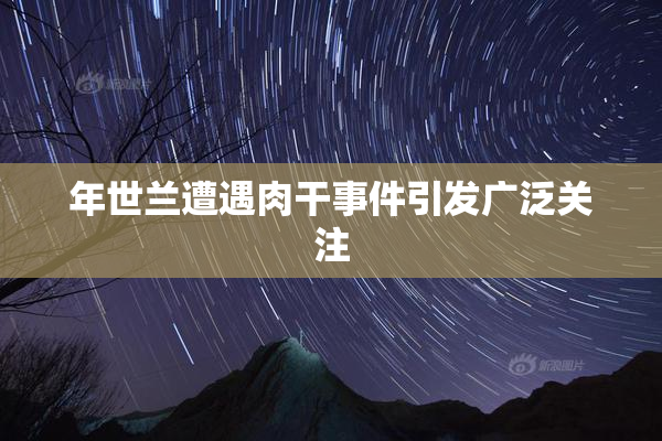 年世兰遭遇肉干事件引发广泛关注
