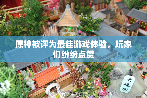 原神被评为最佳游戏体验，玩家们纷纷点赞