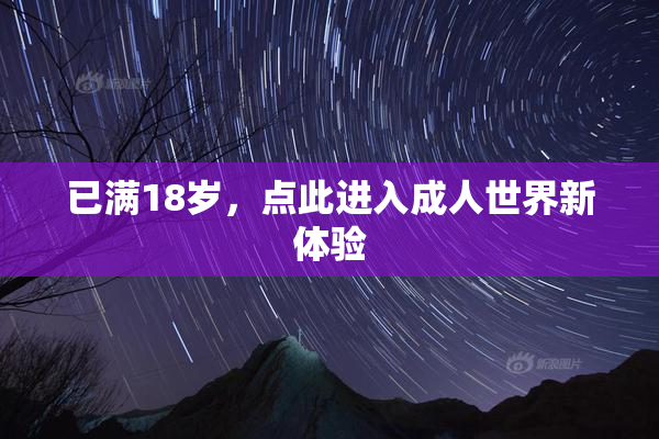 已满18岁，点此进入成人世界新体验