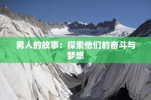 男人的故事：探索他们的奋斗与梦想