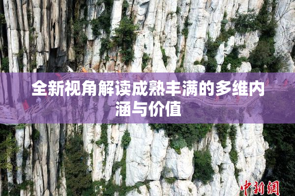 全新视角解读成熟丰满的多维内涵与价值
