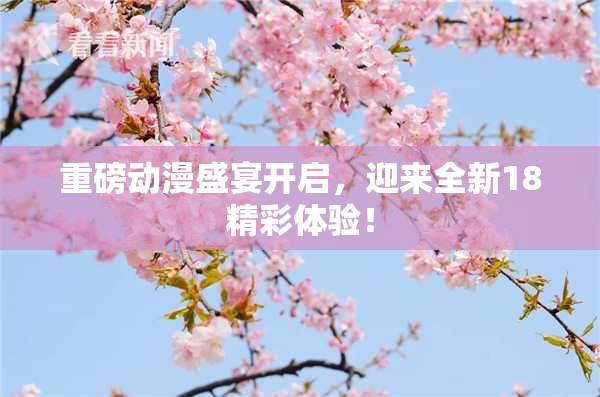 重磅动漫盛宴开启，迎来全新18精彩体验！