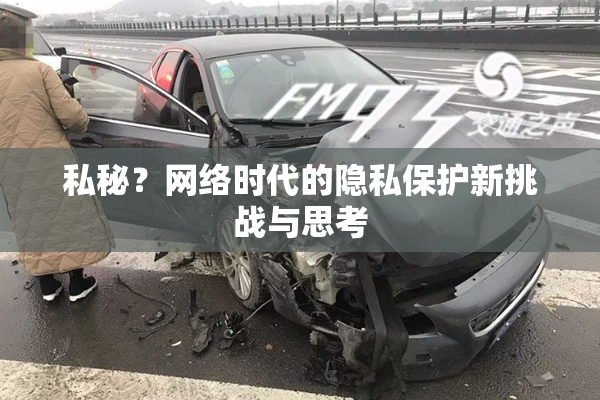 私秘？网络时代的隐私保护新挑战与思考