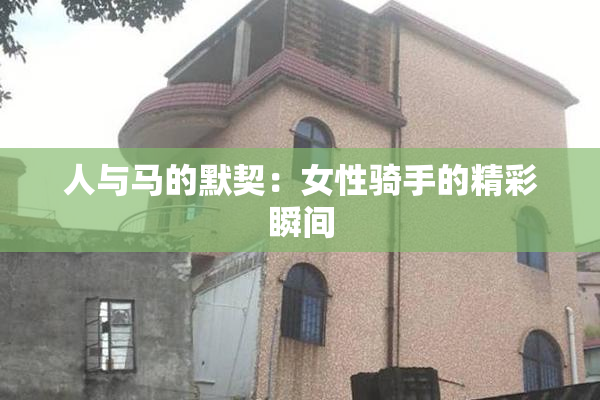 人与马的默契：女性骑手的精彩瞬间