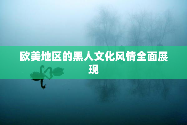 欧美地区的黑人文化风情全面展现