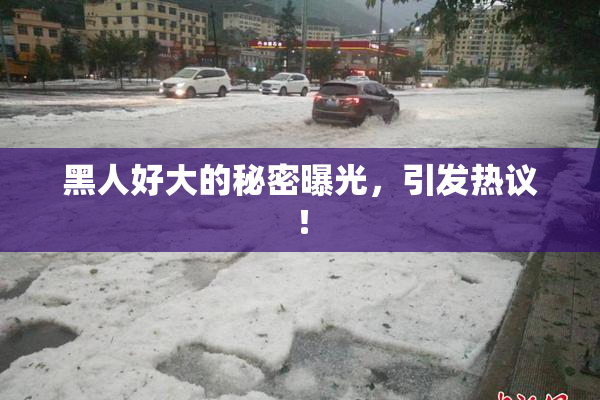 黑人好大的秘密曝光，引发热议！