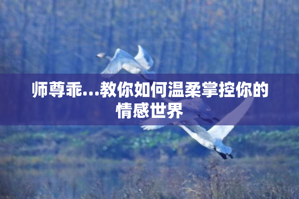 师尊乖…教你如何温柔掌控你的情感世界
