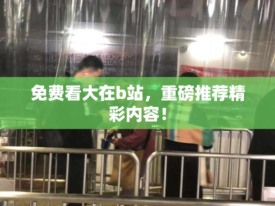 免费看大在b站，重磅推荐精彩内容！