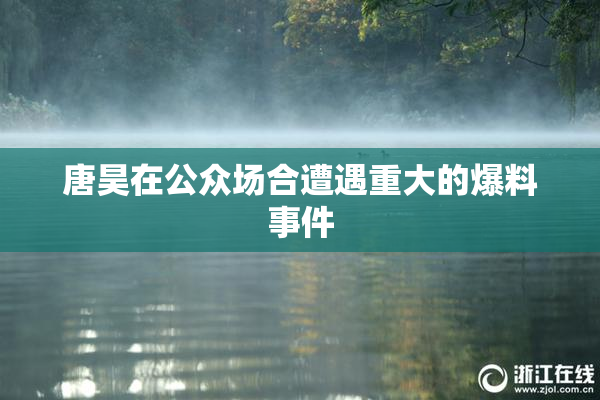 唐昊在公众场合遭遇重大的爆料事件