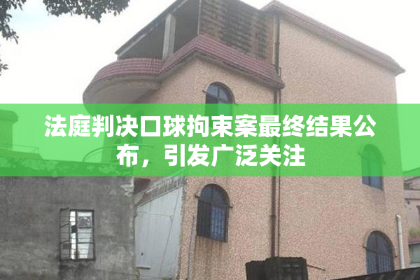 法庭判决口球拘束案最终结果公布，引发广泛关注