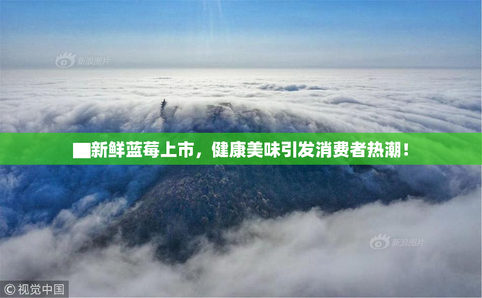 ▇新鲜蓝莓上市，健康美味引发消费者热潮！