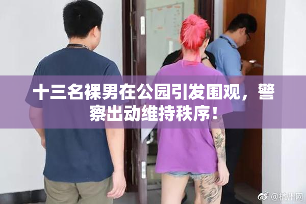 十三名裸男在公园引发围观，警察出动维持秩序！
