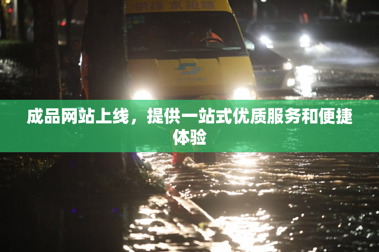 成品网站上线，提供一站式优质服务和便捷体验