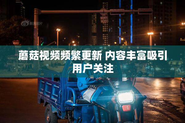 蘑菇视频频繁更新 内容丰富吸引用户关注