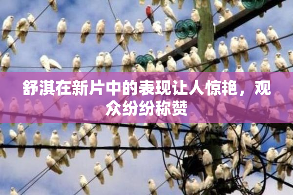 舒淇在新片中的表现让人惊艳，观众纷纷称赞