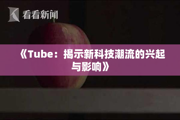 《Tube：揭示新科技潮流的兴起与影响》