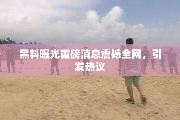黑料曝光重磅消息震撼全网，引发热议