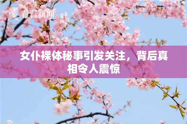 女仆裸体秘事引发关注，背后真相令人震惊