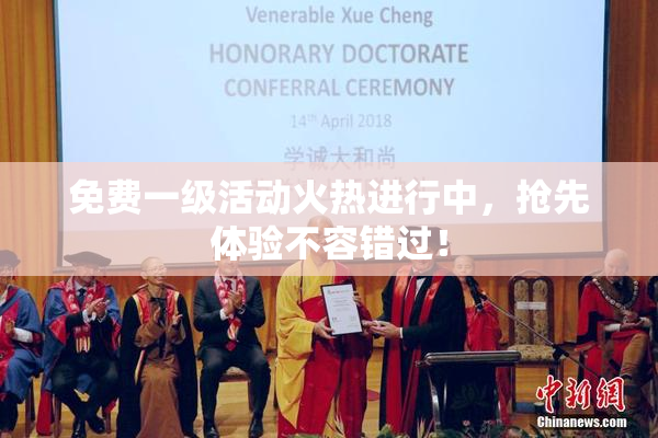 免费一级活动火热进行中，抢先体验不容错过！