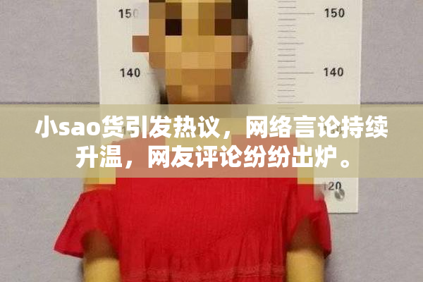 小sao货引发热议，网络言论持续升温，网友评论纷纷出炉。