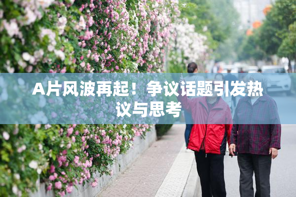 A片风波再起！争议话题引发热议与思考