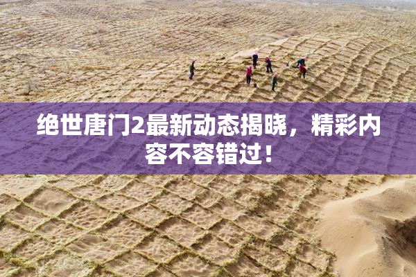 绝世唐门2最新动态揭晓，精彩内容不容错过！