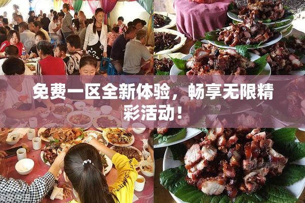 免费一区全新体验，畅享无限精彩活动！