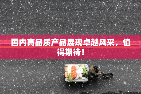 国内高品质产品展现卓越风采，值得期待！