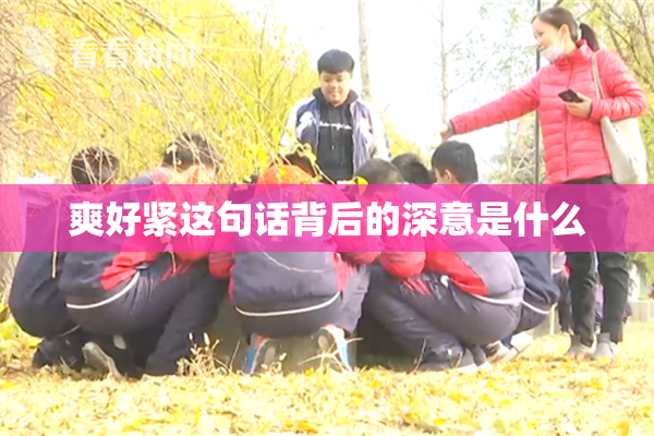 爽好紧这句话背后的深意是什么