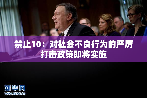禁止10：对社会不良行为的严厉打击政策即将实施