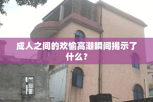 成人之间的欢愉高潮瞬间揭示了什么？