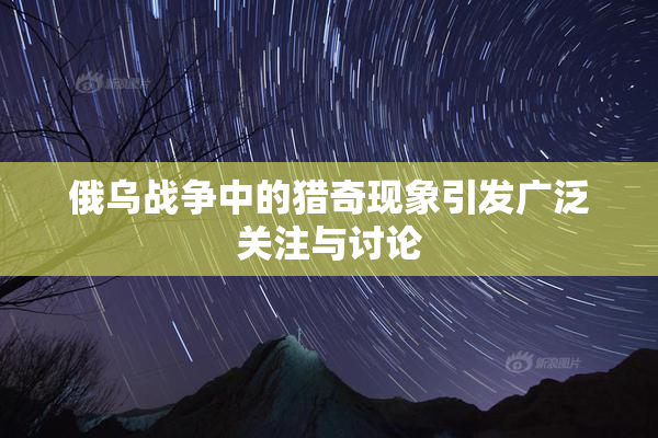 俄乌战争中的猎奇现象引发广泛关注与讨论