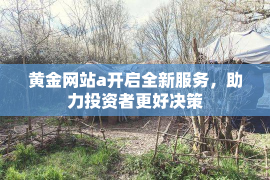 黄金网站a开启全新服务，助力投资者更好决策