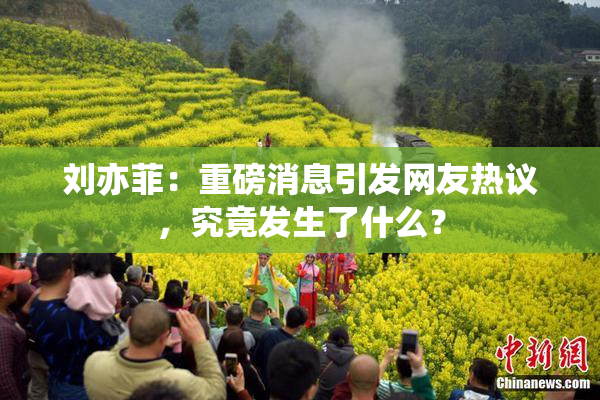 刘亦菲：重磅消息引发网友热议，究竟发生了什么？
