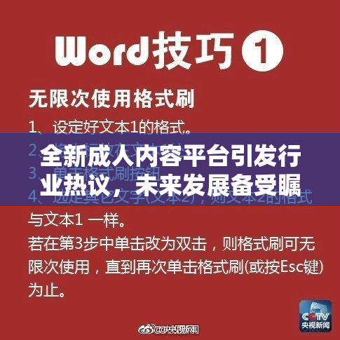 全新成人内容平台引发行业热议，未来发展备受瞩目