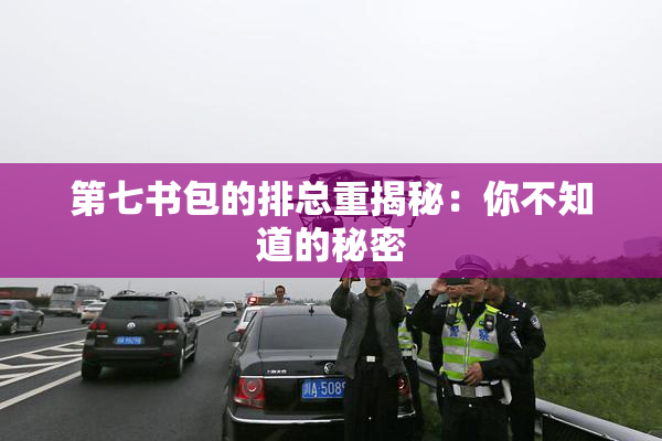 第七书包的排总重揭秘：你不知道的秘密