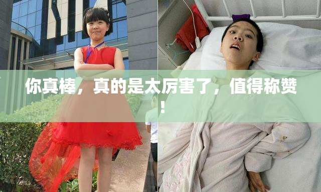 你真棒，真的是太厉害了，值得称赞！