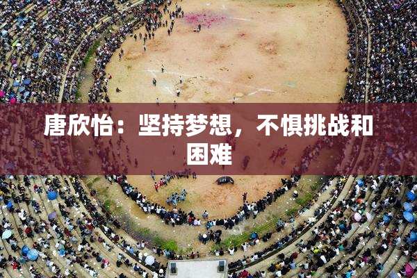 唐欣怡：坚持梦想，不惧挑战和困难