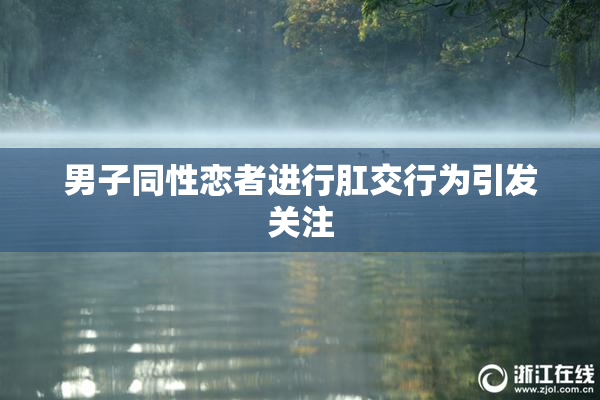 男子同性恋者进行肛交行为引发关注
