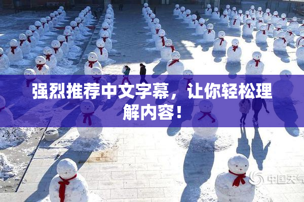 强烈推荐中文字幕，让你轻松理解内容！
