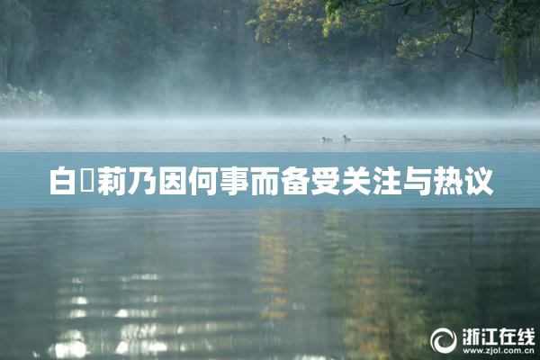 白咲莉乃因何事而备受关注与热议