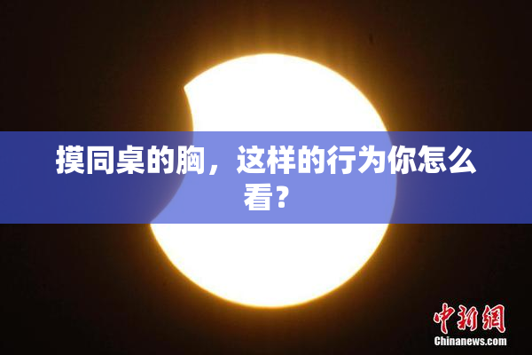 摸同桌的胸，这样的行为你怎么看？