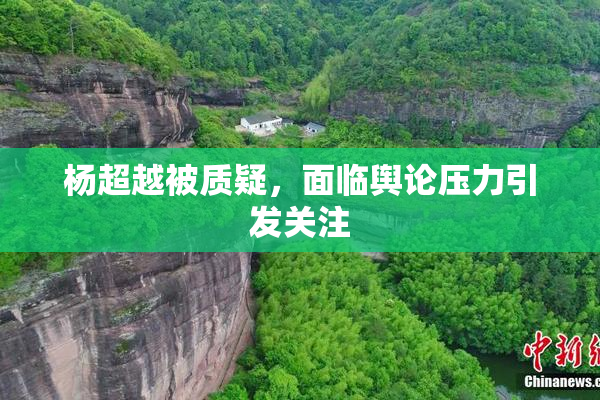 杨超越被质疑，面临舆论压力引发关注