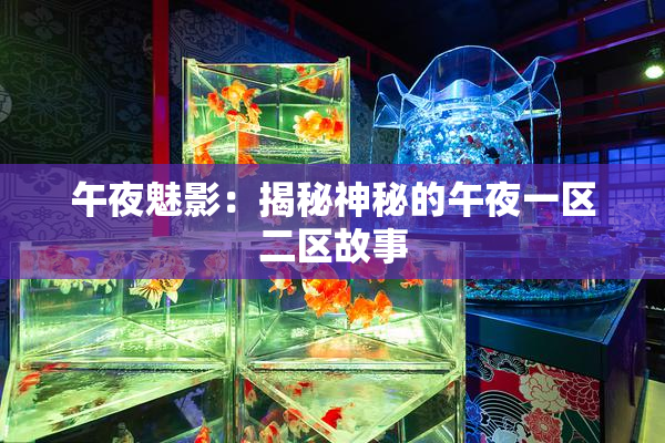 午夜魅影：揭秘神秘的午夜一区二区故事