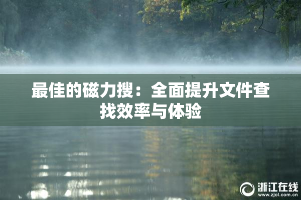 最佳的磁力搜：全面提升文件查找效率与体验
