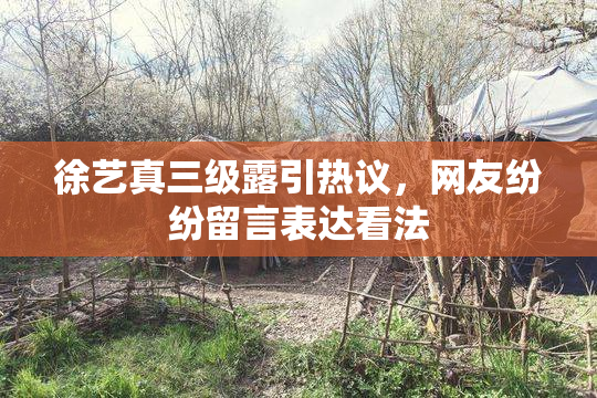 徐艺真三级露引热议，网友纷纷留言表达看法