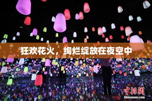 狂欢花火，绚烂绽放在夜空中