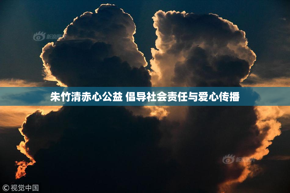朱竹清赤心公益 倡导社会责任与爱心传播