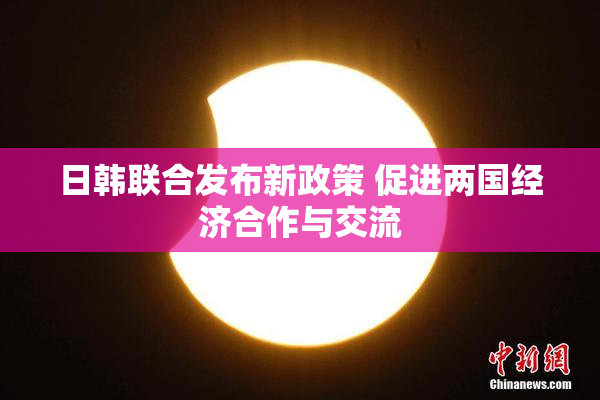 日韩联合发布新政策 促进两国经济合作与交流